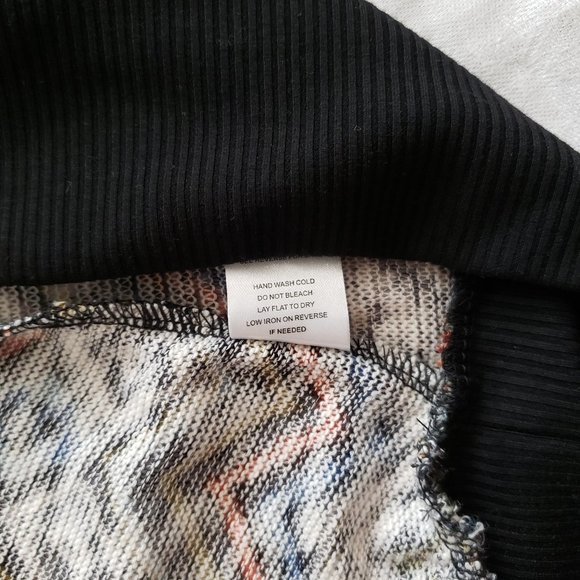 HAUTE PROJECT Lightweight Herringbone Multicolor Women's Pullover Sweater SZ M - Picture 6 of 12